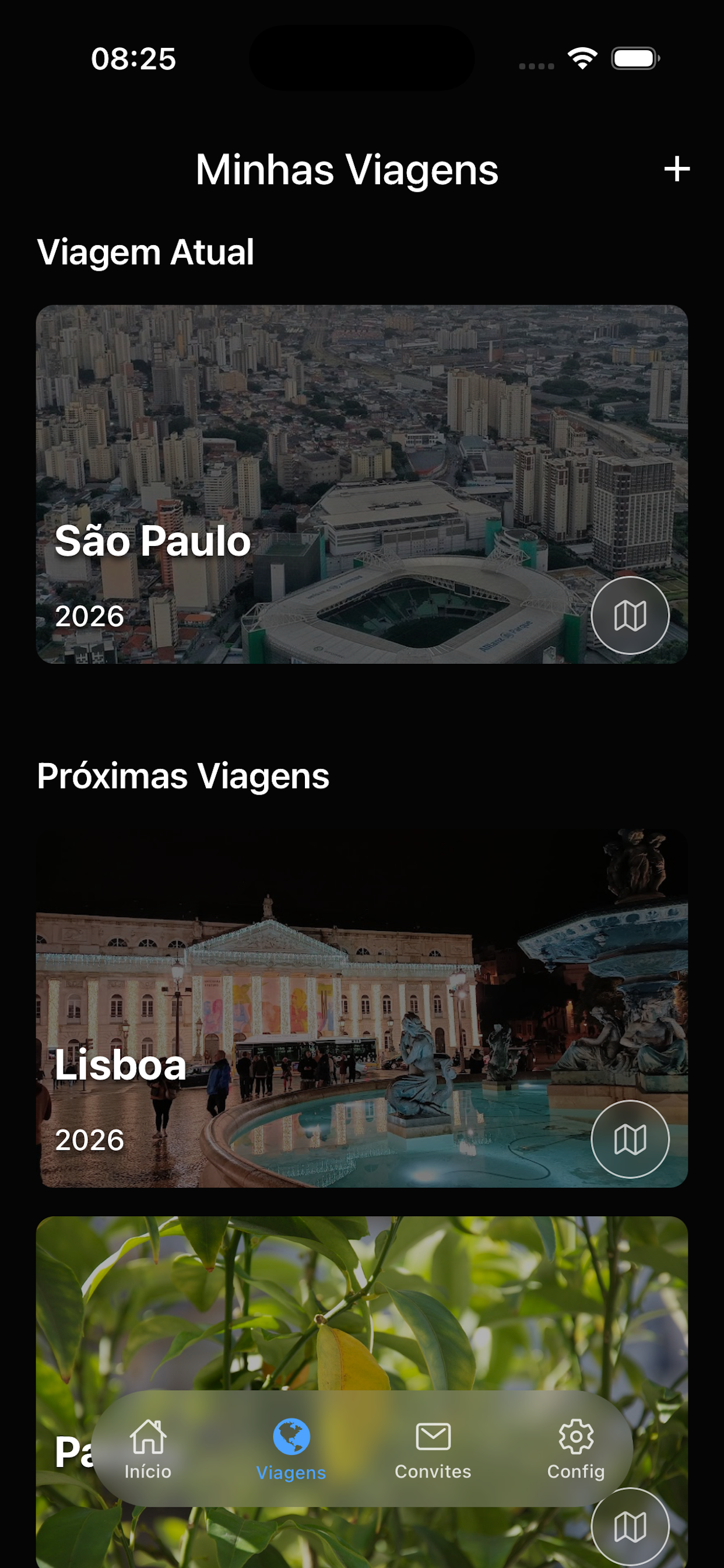 Tairu - Tela inicial